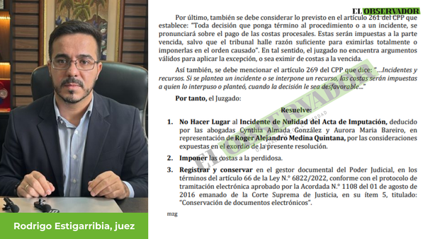 Imputación a abogado de la firma Sistema de Cobranza SA no lesiona derechos ni garantías procesales, dijo juez - El Observador