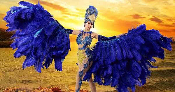 La Nación / Yanina Gómez brilló con su traje de “Pájaro Chovy” en Miss Mundo