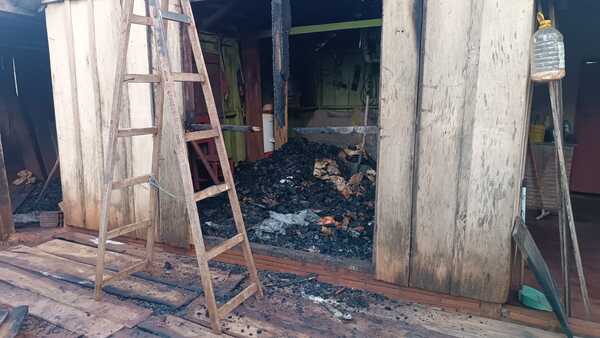 Depósito de carbón en Cambyretá es consumido por un incendio