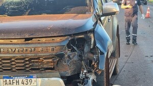 Motociclista muere al chocar por una camioneta y ser atropellado por otra en Santa Rita