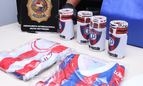 Intentan enviar cocaína camuflada en productos deportivos de Cerro Porteño, a Arabia Saudita - OviedoPress