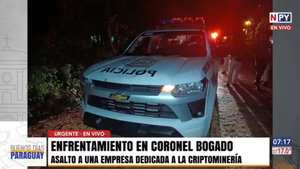 Balacera entre banda de delincuentes y policías tras intento de asalto en un local de criptomoneda en Itapúa