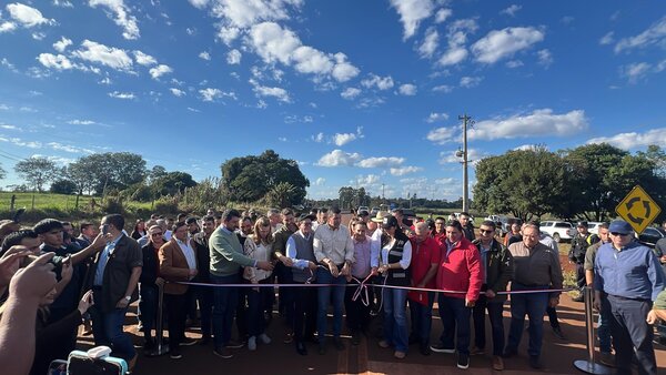Inauguran pavimentación en Ruta PY07 para acceso a Puertos - 1000 Noticias