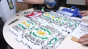 Montón de droga se pilló en banderines patrios