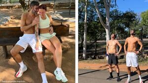 Roberto Nanni, de paseo por nuestra tierra, disfrutando con su esposita paraguaya