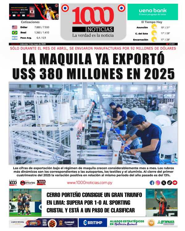 14 Mayo 2025 - 1000 Noticias