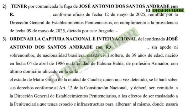 Ordenan captura internacional de dos condenados por narcotráfico prófugos desde 2020 - El Observador