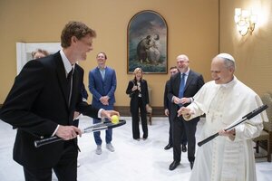 Papa León XIV recibió a Jannik Sinner y le pidió consejos de tenis - 1000 Noticias