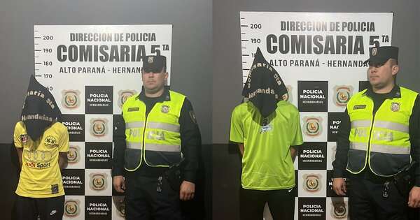 La Nación / En persecución detienen a dos hombres con un tendal de antecedentes penales