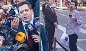 Escrachan a Raúl Latorre frente al Panteón de los Héroes - OviedoPress