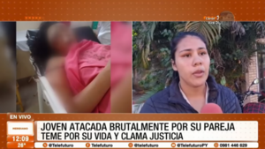 Joven atacada brutalmente por su pareja