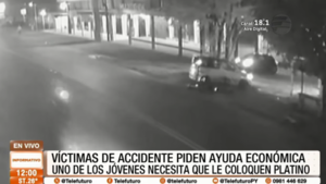 Víctimas de accidente piden ayuda económica