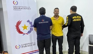 Brasilero con condena en su país fue detenido por Migraciones