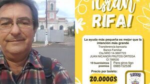 Realizan rifa solidaria a beneficio de Don Nicanor