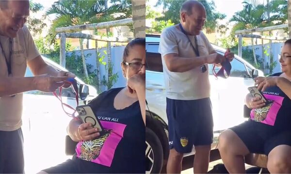 (VIDEO) ¡El osado regalo que recibió la mami de Lari Riquelme por el día de la madre!