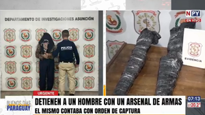 Hombre de 75 años cae con más de 10 armas largas sin documentaciones en Asunción