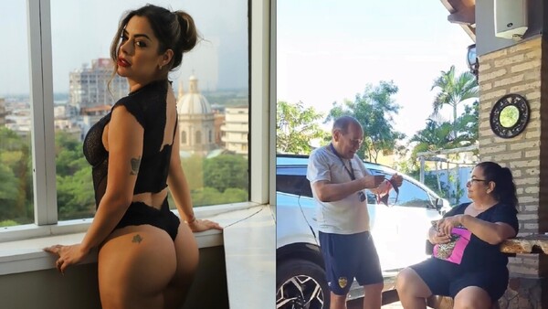 Papá de Larissa Riquelme regaló una tanguita a su lapa por Día de la Madre
