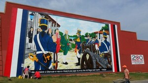 Minga Guazú: Artista plástico retrató gesta del 14 y 15 de mayo de 1811
