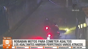Robaban motos para cometer asaltos