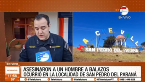 Asesinaron a un hombre a balazos en San Pedro del Paraná
