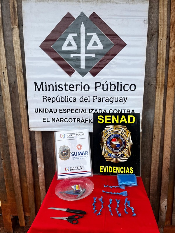 SENAD incauta dosis de crack en vivienda en Trinidad.