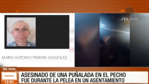 Asesinado de una puñalada en el pecho