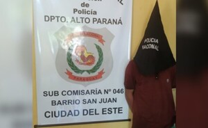 Aprehenden a un joven sindicado por hurto en el kilómetro 8 Acaray