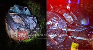 GRAVE ACCIDENTE DE TRÁNSITO EN JESÚS DEJA UN MOTOCICLISTA HERIDO
