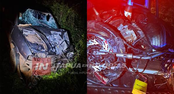GRAVE ACCIDENTE DE TRÁNSITO EN JESÚS DEJA UN MOTOCICLISTA HERIDO