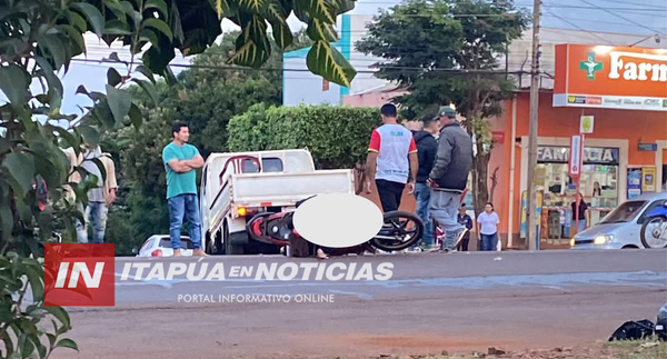 ACCIDENTE DE TRÁNSITO EN RUTA PY06 DEJA UNA MUJER HERIDA
