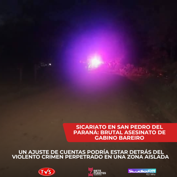 Sicariato en San Pedro del Paraná: Asesinato de Gabino Bareiro - TVS