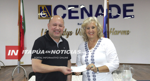 EBY ENTREGA IMPORTANTE APORTE AL CENTRO DE AYUDA AL DISCAPACITADO DE ENCARNACIÓN