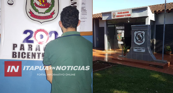 JOVEN ES APREHENDIDO TRAS VIOLAR MEDIDA DE RESTRICCIÓN EN FRAM