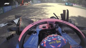 Colapinto se accidenta en su retorno en la F1