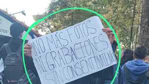 Alumnos hicieron una feroz manifestación anti chismes