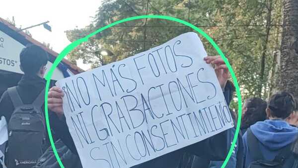 Alumnos hicieron una feroz manifestación anti chismes