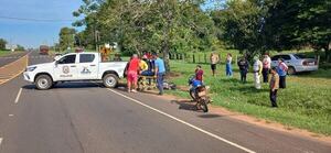 Una mujer fallecida y una menor herida de gravedad en accidente de tránsito - Nacionales - ABC Color