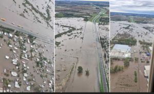 Fuertes inundaciones se producen en Buenos Aires y alrededores.