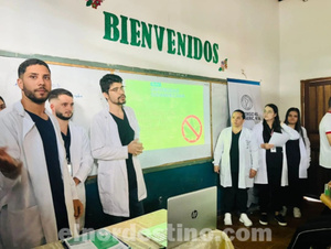 Charla para entender los peligros de la marihuana con alumnos de Universidad Sudamericana en colegio de Pedro Juan Caballero - El Nordestino