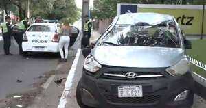 La Nación / Reportan choque y vuelco de vehículo en la avenida Mariscal López