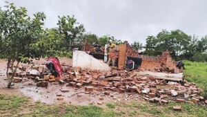 Chipero se quedó sin casa por la tormenta: Su familia se salvó de milagro