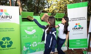 ITAIPU habilitó nuevas estaciones de separación de residuos por el Día del Reciclaje