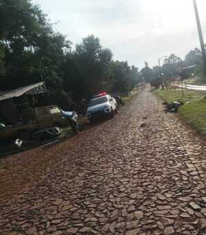Choque entre motocicletas en Carlos A. López deja un fallecido y dos heridos