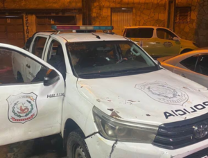 Asunción: un hombre disparó contra una patrullera para evitar ser apresado por robo