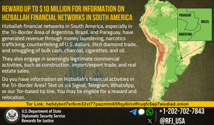 EE.UU. ofrece hasta USD 10 millones por información sobre redes financieras de Hezbolá en la Triple Frontera - El Trueno
