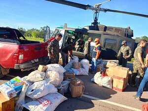 SEN envía varias toneladas de alimentos como asistencia en Presidente Hayes  - Nacionales - ABC Color