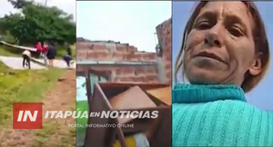 MUJER DE ENCARNACIÓN SE QUEDÓ SIN CASA TRAS EL TEMPORAL