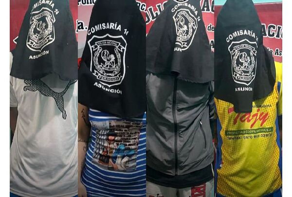 Caen miembros de gavilla de "robamotos" en Asunción - 1000 Noticias