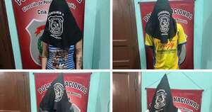 La Nación / Detienen a miembros de una banda que se dedicaba a robar motocicletas en Asunción