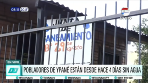 Pobladores de Ypané están hace 4 días sin agua potable